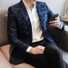 Pánské elegantní sako pro společenské události (Barva Modrá, Velikost XS)