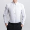 Pánská košile s dlouhým rukávem pro business styl (Barva Bílá, Velikost 3XL)