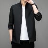 Pánská lehká bunda ve sportovně elegantním stylu (Barva Černá, Velikost S)
