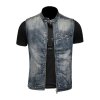 Pánská džínová vesta pro letní outfit (Barva (varianta) denim, Velikost 2XL)