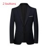 Pánské formální sako pro společenské události (Barva (varianta) blue 2 buttons, Velikost S)