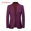 Pánské formální sako pro společenské události (Barva (varianta) blue 2 buttons, Velikost S)