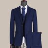 Pánský třídílný oblek pro formální události (Barva Modrá, Velikost 5XL)