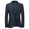 Pánské elegantní sako pro společenské akce (Barva Tmavě modrá, Velikost L)