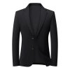 Pánské pružné sako pro elegantní příležitosti (Barva Černá, Velikost 4XL)