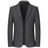 Pánské kostkované sako pro business styl (Barva Šedá, Velikost S)
