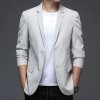 Pánské lehké společenské sako pro business styl (Barva Bílá, Velikost M)