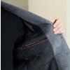 Pánský elegantní kabát z jemné vlněné směsi (Barva Šedá, Velikost XL)