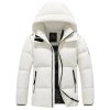 Pánská zimní péřová bunda do velmi chladného počasí (Barva Bílá, Velikost 2XL)