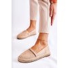 Klasické dámské nazouvací espadrilky  Cersei (Velikost 40, Barva Béžová)