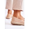 Klasické dámské nazouvací espadrilky  Cersei (Velikost 40, Barva Béžová)