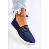 Dámské látkové tenisky Slip-On   Lilis (Velikost 38, Barva Modrá)