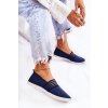 Dámské látkové tenisky Slip-On   Lilis (Velikost 38, Barva Modrá)