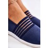 Dámské látkové tenisky Slip-On   Lilis (Velikost 38, Barva Modrá)