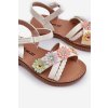 Dětské Sandálky S Přezkou S Květinami  Nestalee (Velikost 26, Barva Bílá)