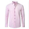 Pánská elastická košile (Barva Šedá, Velikost 6XL)