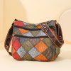 Barevná patchwork crossbody kabelka (Barva Modrá)