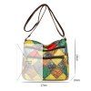 Barevná patchwork crossbody kabelka (Barva Modrá)