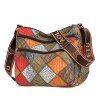 Barevná patchwork crossbody kabelka (Barva Modrá)