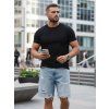 Bavlněné pánské tričko basic  RX5671 (Velikost 5XL, Barva Černá)