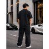 Pánská bavlněná košile basic oversize  RX5682 (Velikost M, Barva Černá)