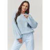 Dámský svetr oversize C37 (Barva Modrá, Velikost ONE SIZE)