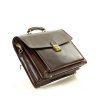 Pánská aktovka LORIS kožená taška tmavě hnědá (Barva Tmavě hnědá)