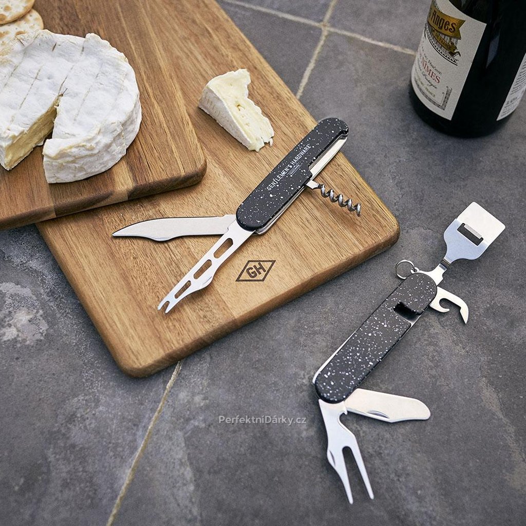 Luxusní multifunkční nástroj na sýr a víno
