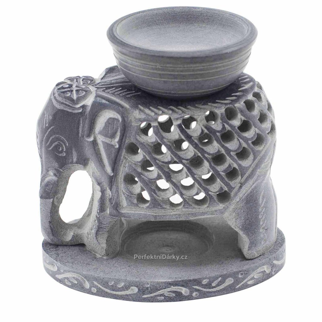 Mastková aroma lampa - stojící slon