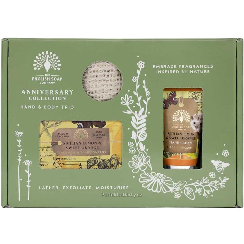 Dárková sada péče o tělo a ruce - 3 ks | Sicilský citron & Pomeranč