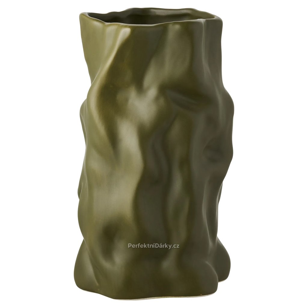 Keramická váza Moss Green – Ø15×25,5 cm