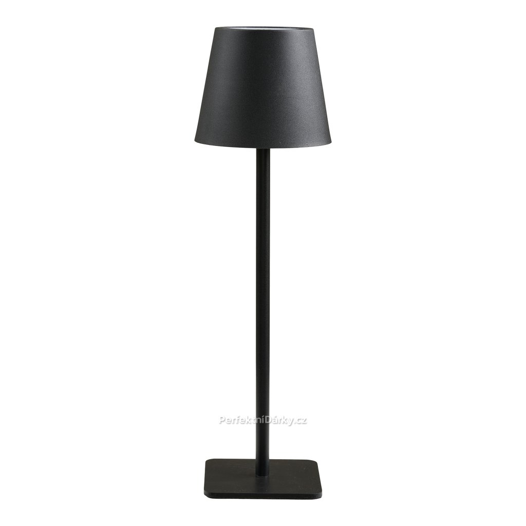 Stolní LED lampa Bradford Black – dobíjecí