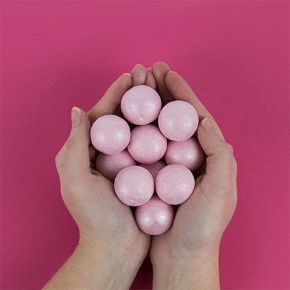 Šumivé koule do koupele - Rosé