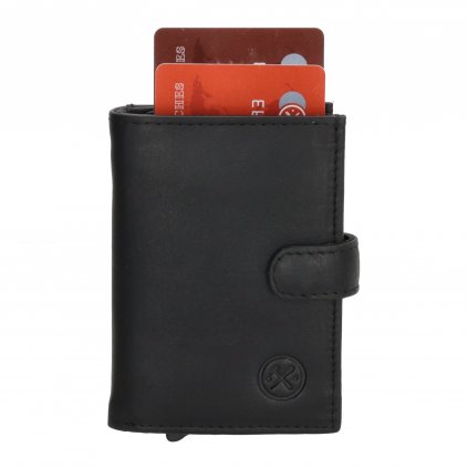 Kožená peněženka s organizátorem na karty