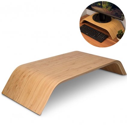 Podstavec pod monitor PremiumLine - bambus