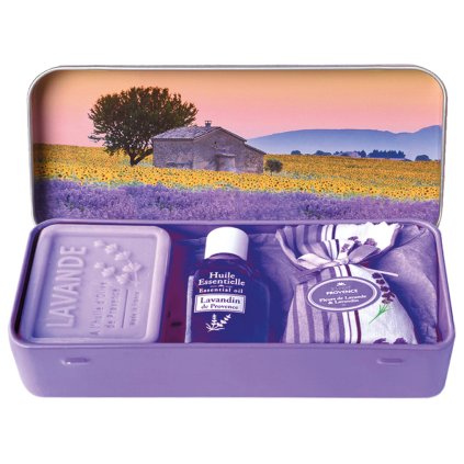 Provence Dárková sada - levandule | mýdlo, vonný pytlíček + esenciální olej