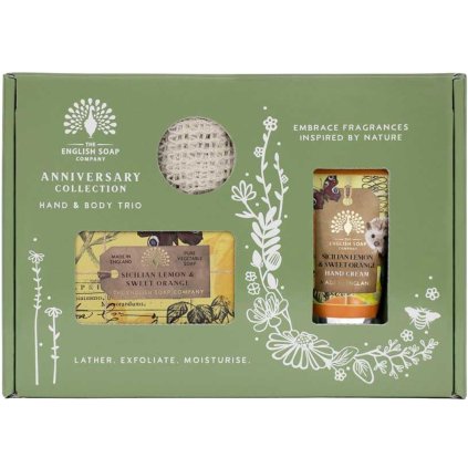 Dárková sada péče o tělo a ruce - 3 ks | Sicilský citron & Pomeranč