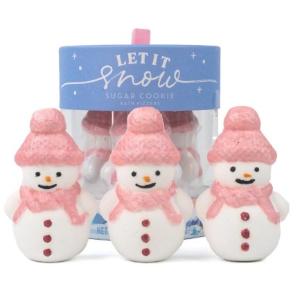 Dárková sada šumivek do koupele - 3 × 100 g | Let it Snow - Snowman
