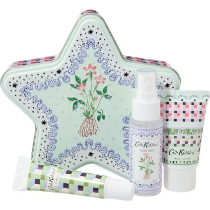Dárková sada péče o tělo v plechové dóze - 3 ks | Cath Kidston Roots & Raindrops