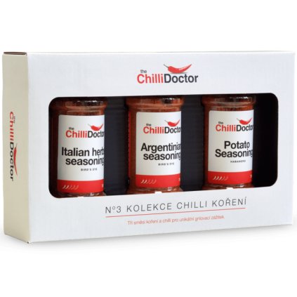 Kolekce tří chilli koření od the ChilliDoctor