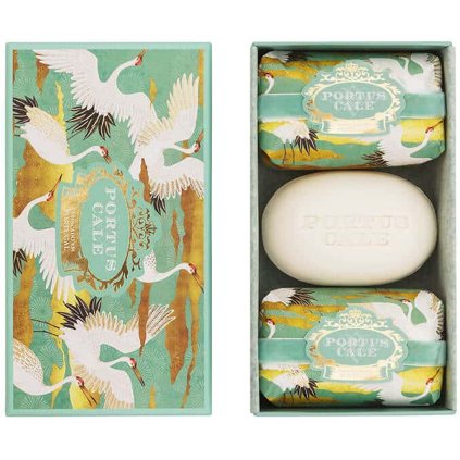 Dárková sada mýdel - 3x150 g | Portus Cale White Crane