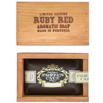 Mýdlo v dřevěné krabičce - 150 g | Portus Cale Ruby Red