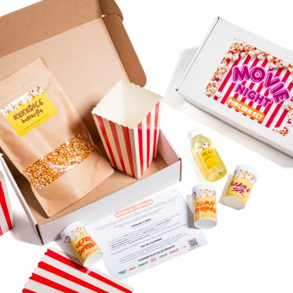 Kompletní set na přípravu popcornu | Šunka&Sýr + Slaný karamel + Ultra sýrová