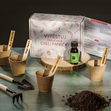 Sada na pěstování chilli papriček | Ultra Hot Edition
