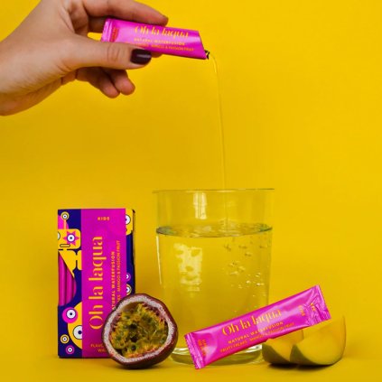 Přírodní koncentrát na ochucení vody - 10 sáčků | Mango & Passion Fruit