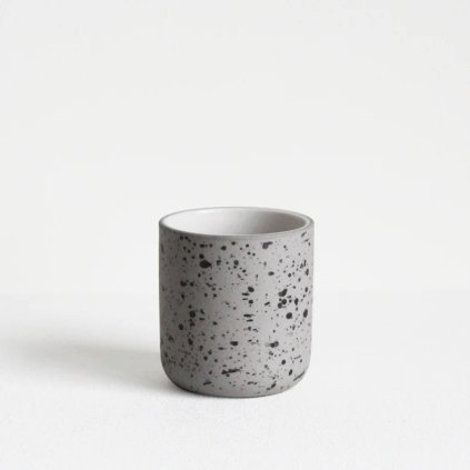Espresso šálek Fundament - 60ml | Světle šedý s tečkami
