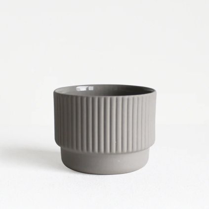 Cappuccino šálek Column - 120ml | světle šedý