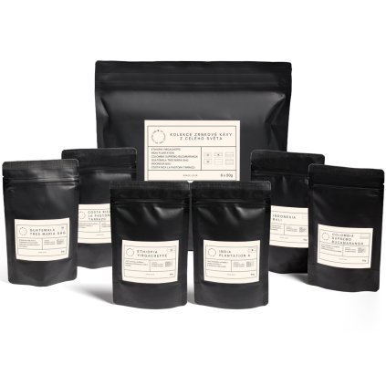 Set zrnkové kávy z celého světa | 6 oblastí