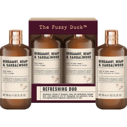 Dárková sada s péčí o tělo a vlasy - 3 ks | Bergamot, Hemp & Sandalwood