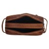 Pánská kožená toaletní taška Vikten | koňaková